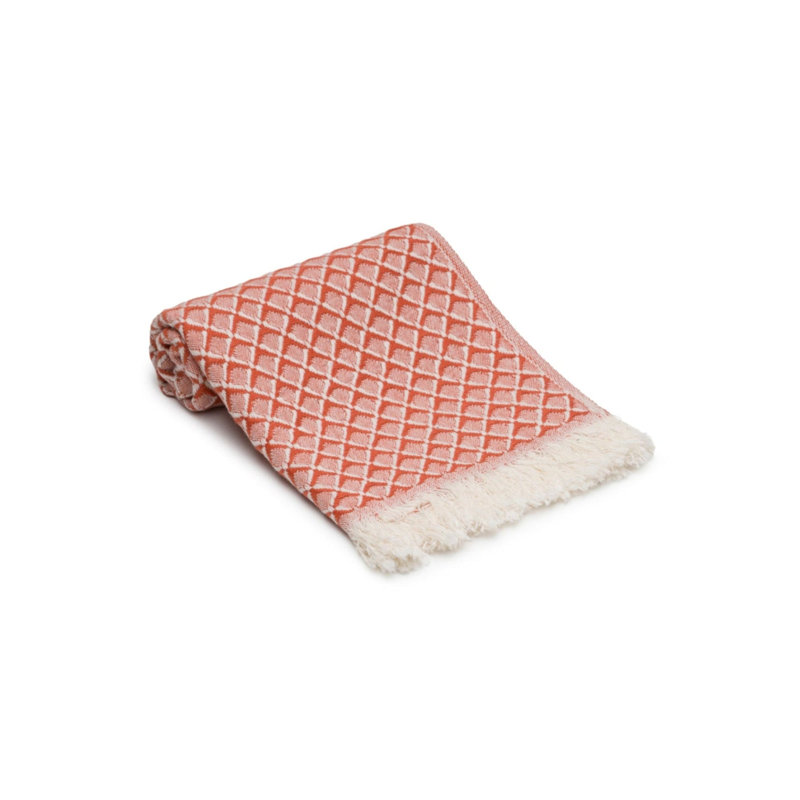 Ensemble de serviettes Serenity Grid, Terracotta