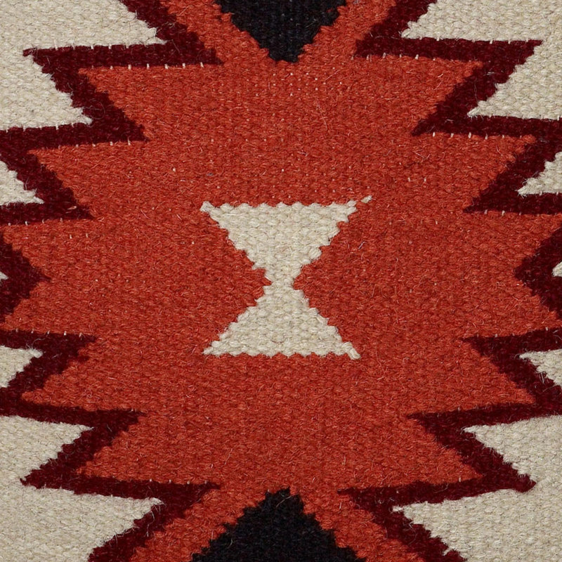Geometric Cotton Blend Pillow Cover