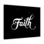 Faith Cursive White - Wrapped Canvas Print-2001667422