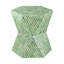 Tapered Green Garden Capiz Stool