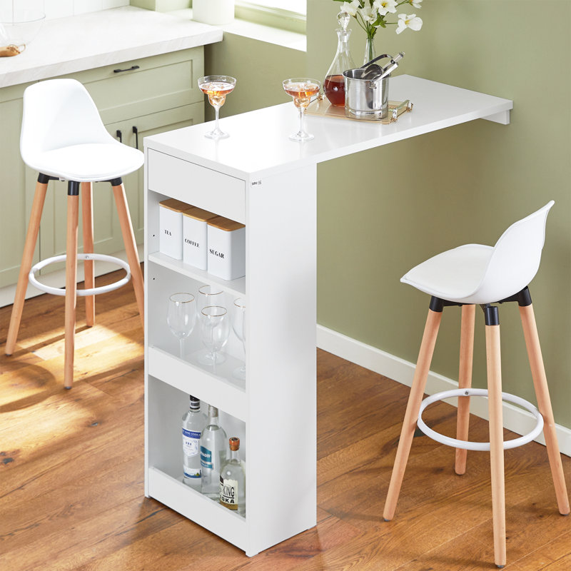 Aarilynn Mini Bar, White