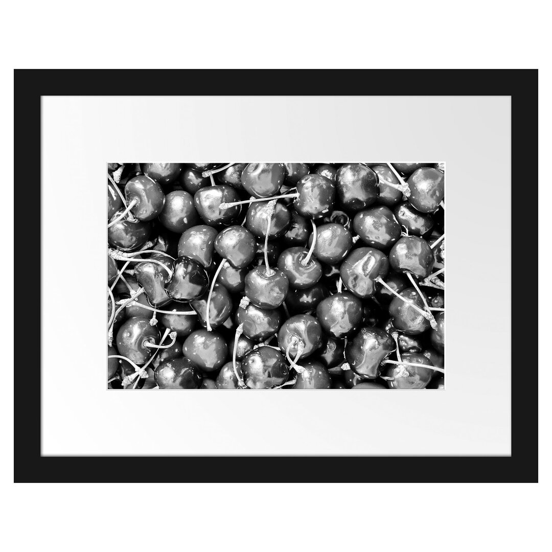 Gerahmtes Poster Cherry Kirschen Fruit