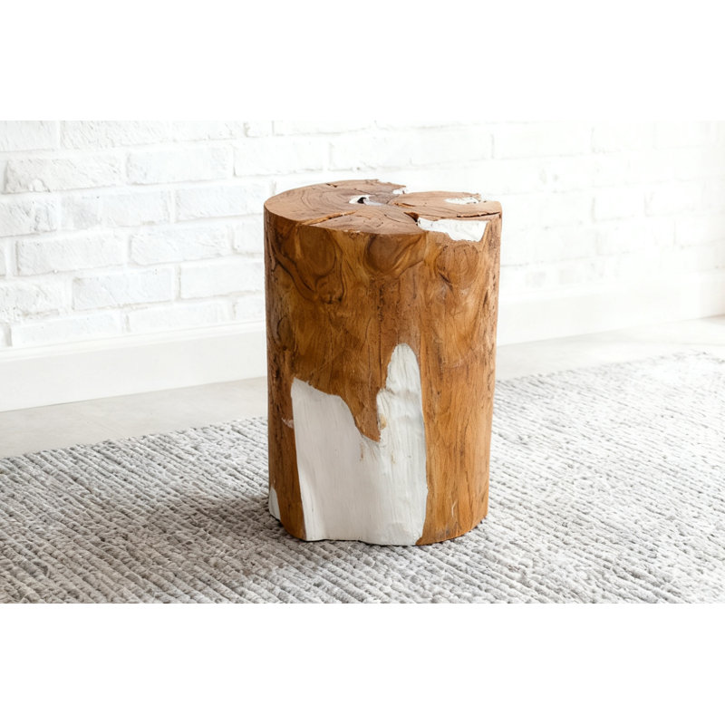Tabouret cylindrique en teck
