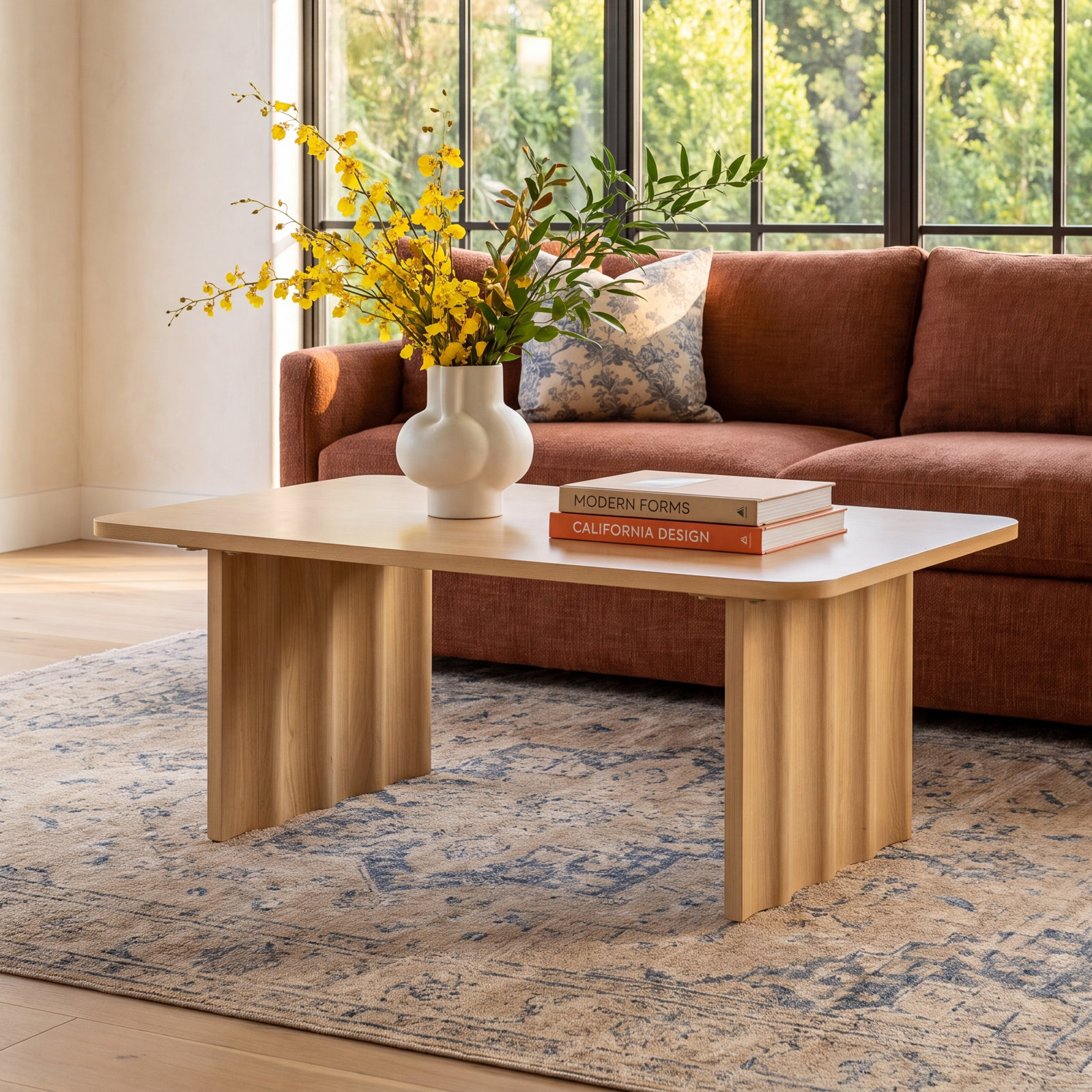 30" Rectangular Coffee Table, Natural
