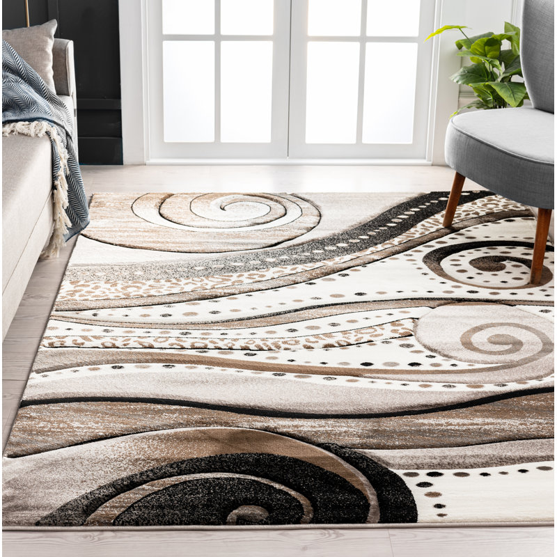 Nekizia Abstract Indoor Rug, Rectangle 7'11" x 10'6"