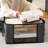 6 Packs 60L Oversized Blanket Storage Bags Sturdy Fabric Clothes Storage Containers for King Comforter Bedding Pillow Sheet, Grey
