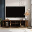 Meuble télé en bois avec portes coulissantes en forme de tambour-2025995140