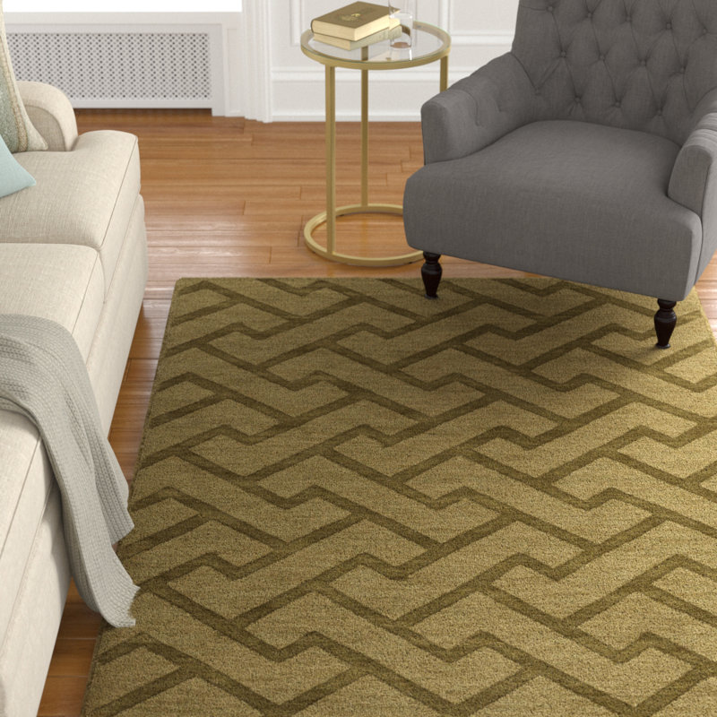 Villegas Wool Geometric Indoor Rug, Rectangle 9' x 13'