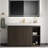 GALAN 48F" Smoked Oak Bathroom Vanity With Sink, Large Storage Freestanding Bathroom Vanity For Modern Bathroom, One-Piece White Quartz Sink Basin Without Drain And Faucet-1799511101