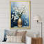 Minimalisme bleu et blanc, neige, nature morte - Snowdrops, art mural, salon-97191565-97191566