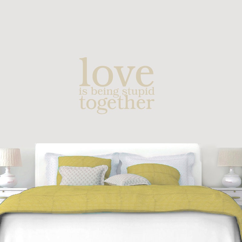 Décalcomanie murale « love » est stupide Artiaga, Beige clair