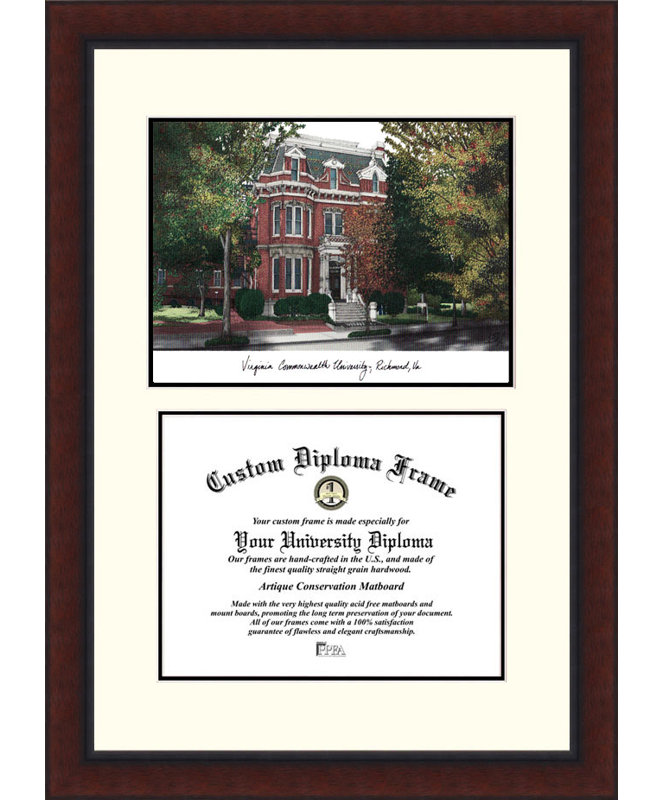 NCAA VCU Rams Legacy Scholar Diploma Frame
