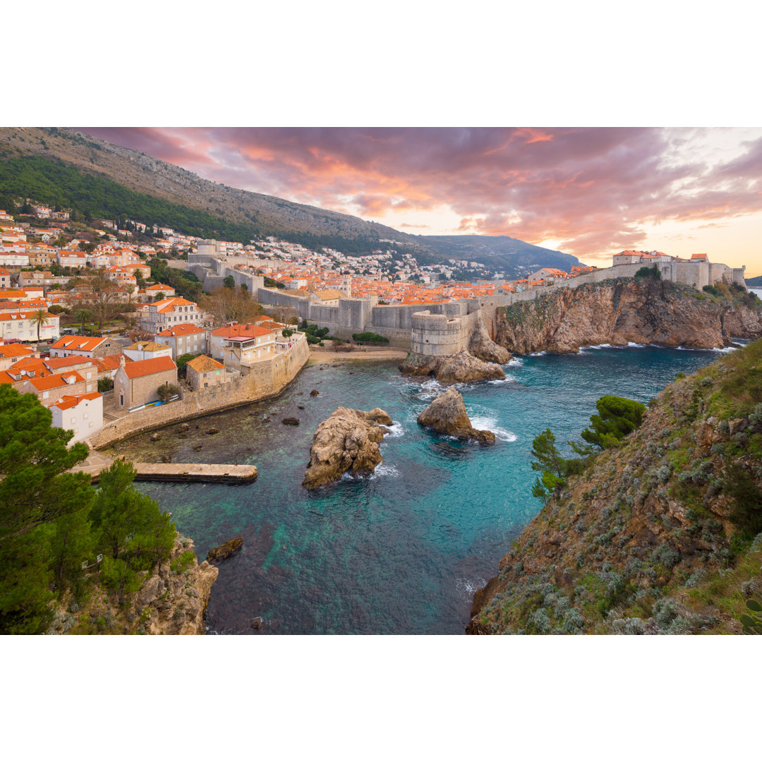 Schloss in Dubrovnik von Phant - Leinwandbild