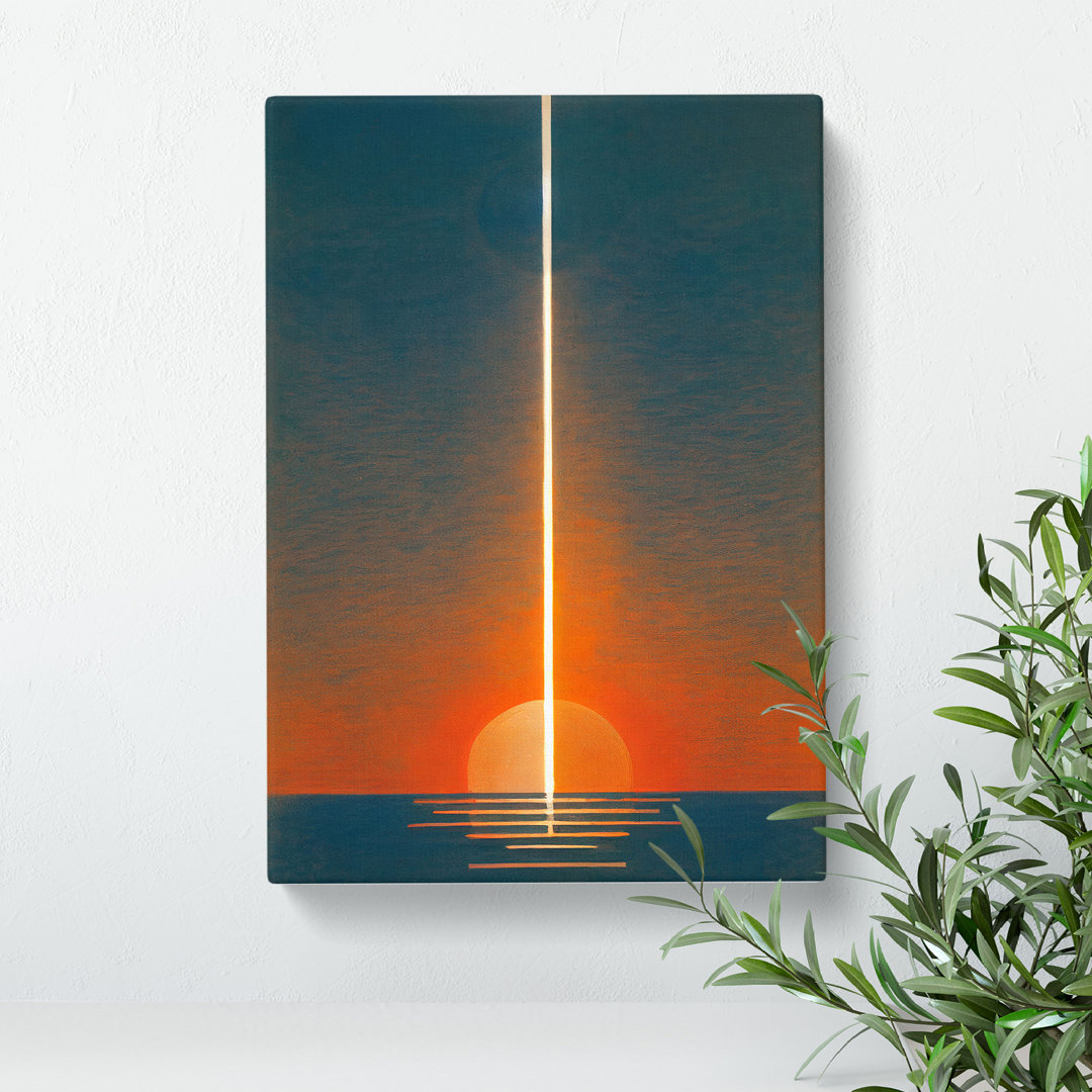 The Unreal Sunset Abstract - Wrapped Canvas