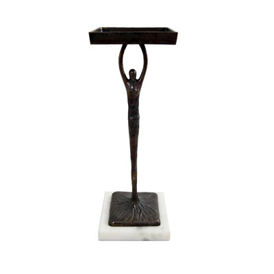 Alexa Iron Top End Table