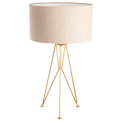 Brass Tripod Table Lamp