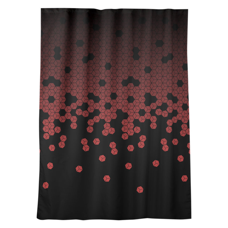 Avicia Room Darkening Curtain Single Panel, Red