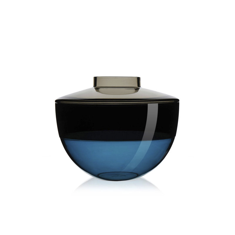 Shibuya Table Vase, Gray/Fume/Blue