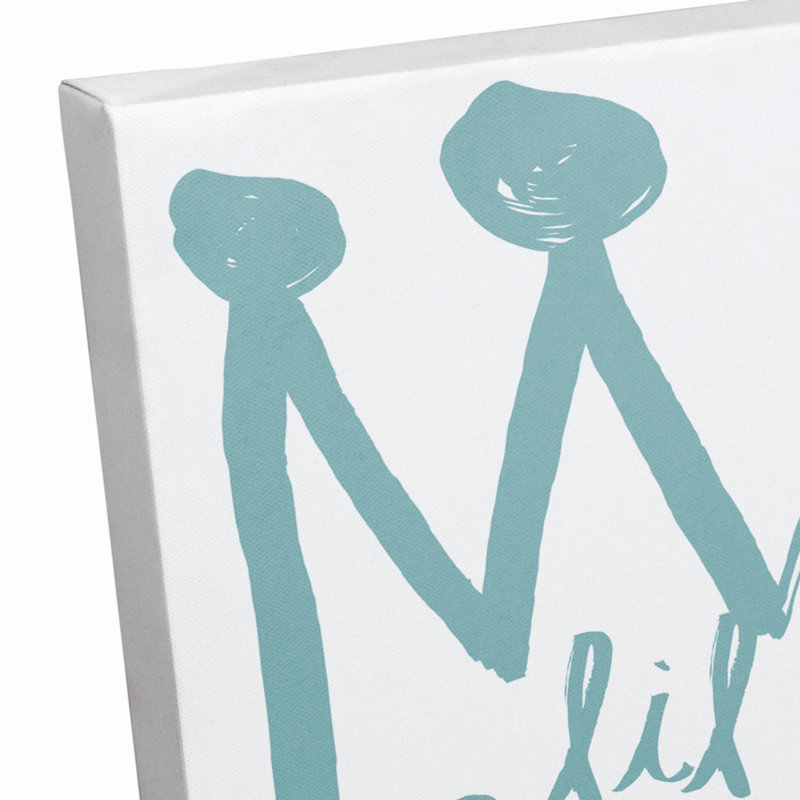 Art sur toile little prince Brewer, H 10 po x l 8 po x P 1,25 po, Bleu sarcelle