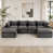 Corduroy 
Antique Grey+4Seat+2Ottman