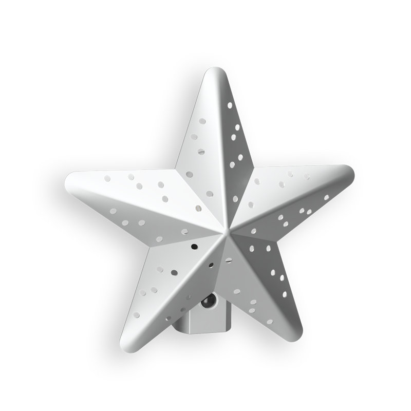 Silver Star Shaped Motion Sensor LED Night Light
