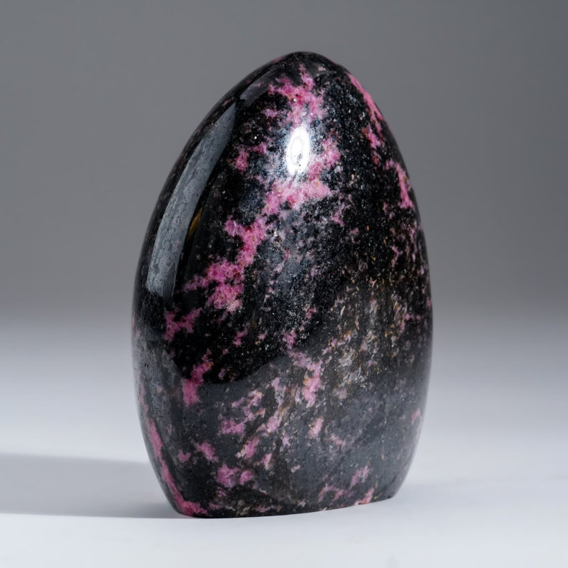 Polished Imperial Rhodonite Freeform from Madagascar (2.3 Lbs)