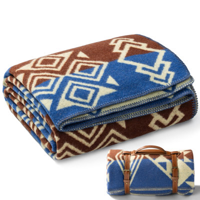 Molithe 100% Wool Blanket, 86" x 62", Warm, Thick, Washable, Military Wool Blanket, Great for Camping, Outdoors, Sporting Events, Survival Kits