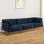 Canapé modulaire avec coussin amovible en tissu d'ameublement sans accoudoirs Kevene-217835659