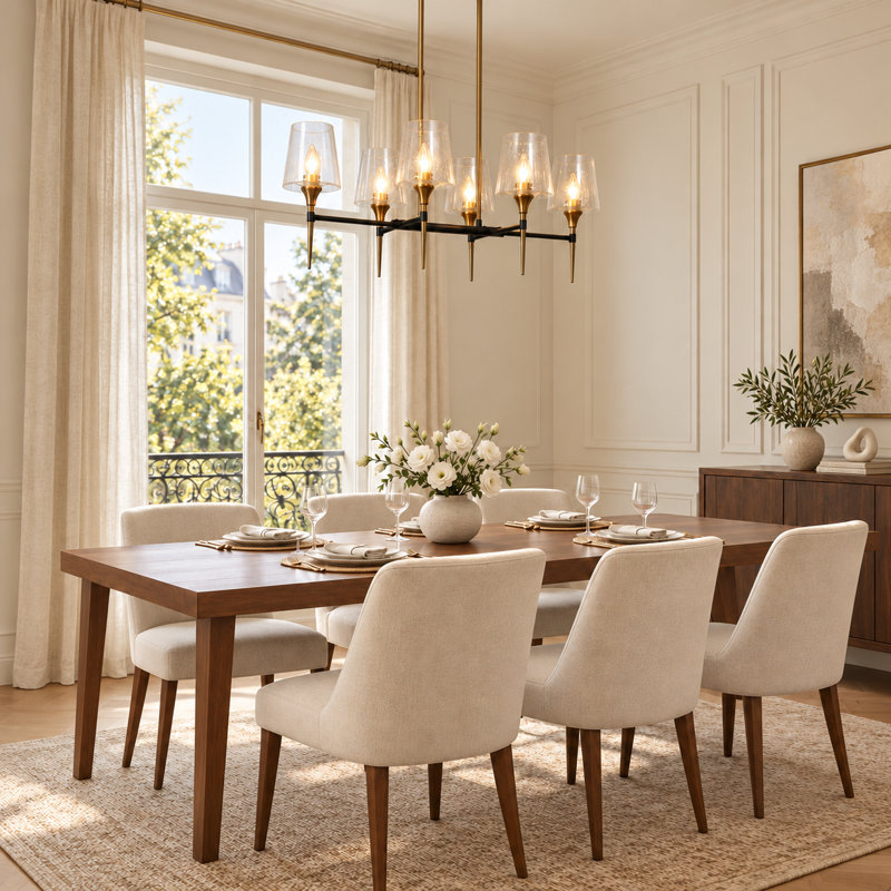 Tevye 6-Light Modern Dining Room Pendant Light