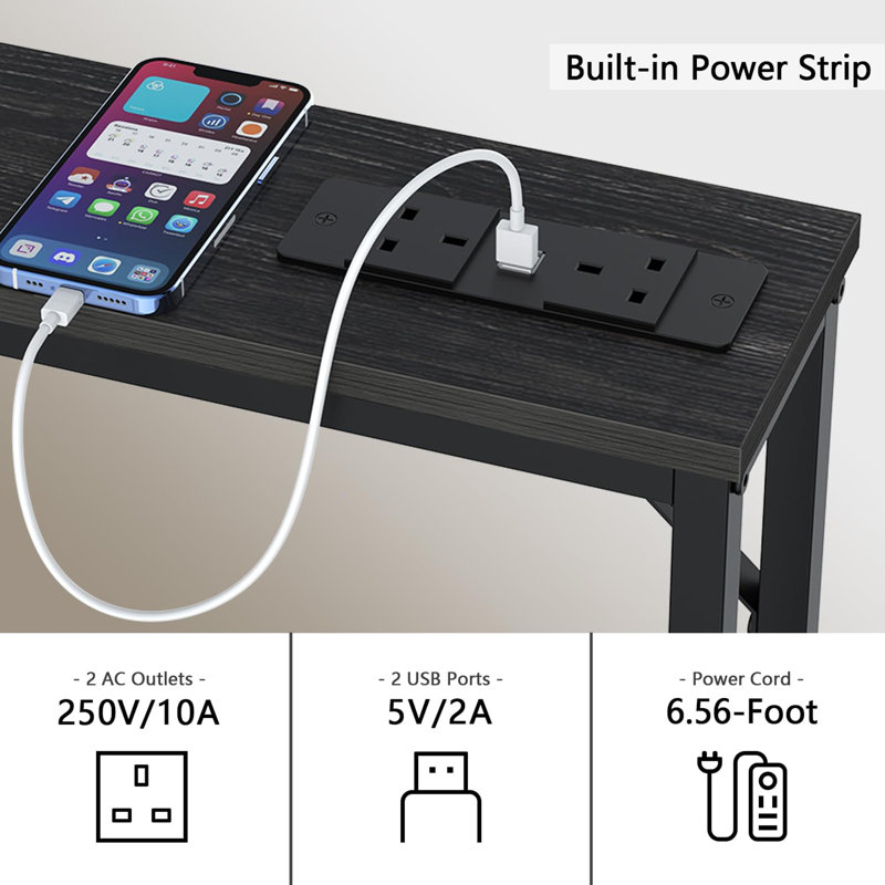 Andilynn 120cm Console Table, Black