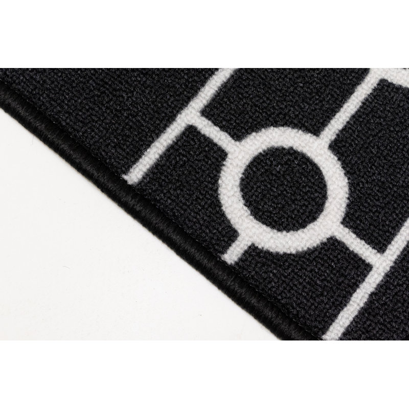 Tapis d'escalier antidérapants et lavables à la machine, Rectangle 2 pi 7,5 po x 10,5 po, Gris