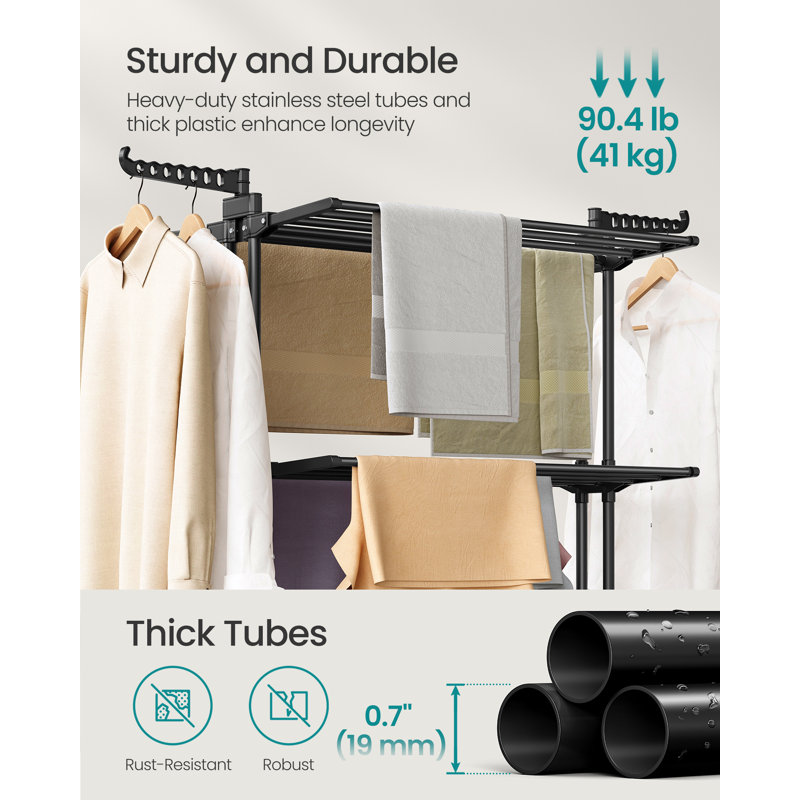 Stainless Steel Standard Drying Rack, Ink Black