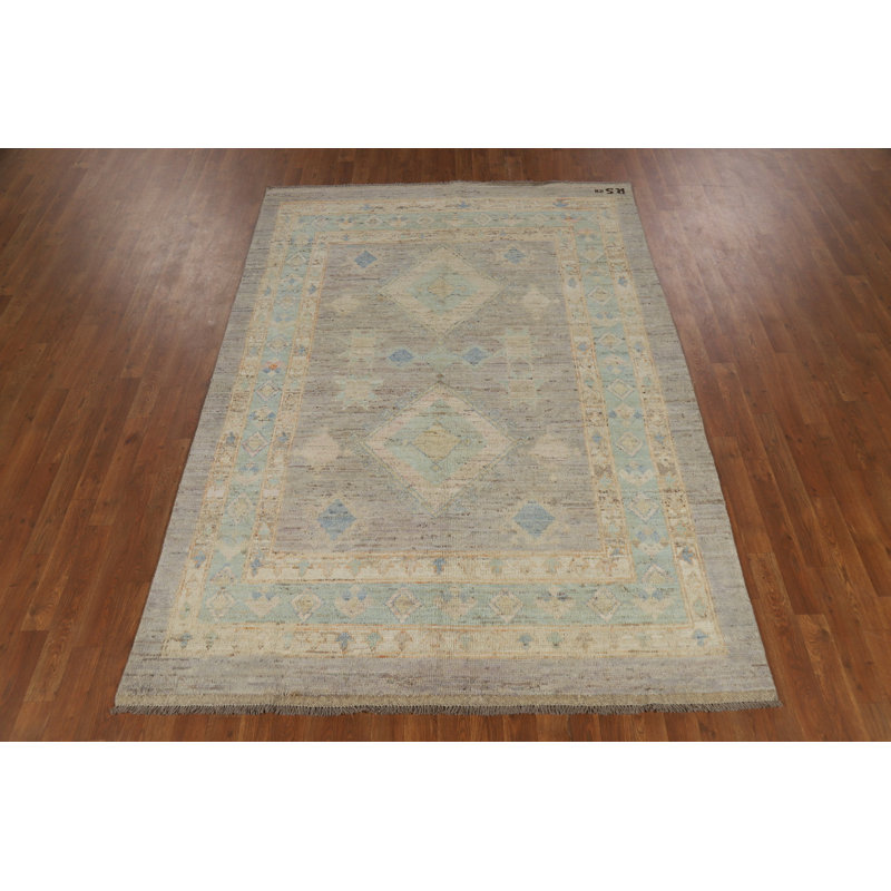 Tapis turc gris Oushak 6x8