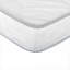 Matelas, lit ferme en mousse réversible pleine grandeur dans une boîte | Blanc | Polyester
