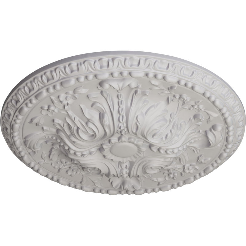 Amelia Ceiling Medallion, Ultra Pure White