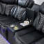 132.4'' W Fabric Power Reclining Sofa Couch With USB Charger And Cup Holder-1603975892