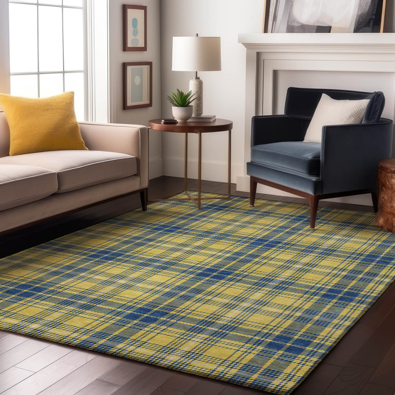 Tapis écossais de qualité supérieure lavable à la machine Natoma AMF993, Rectangle 10 pi x 14 pi