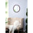19.7" Circle Wall Mirror With Wooden Frame-1614302796