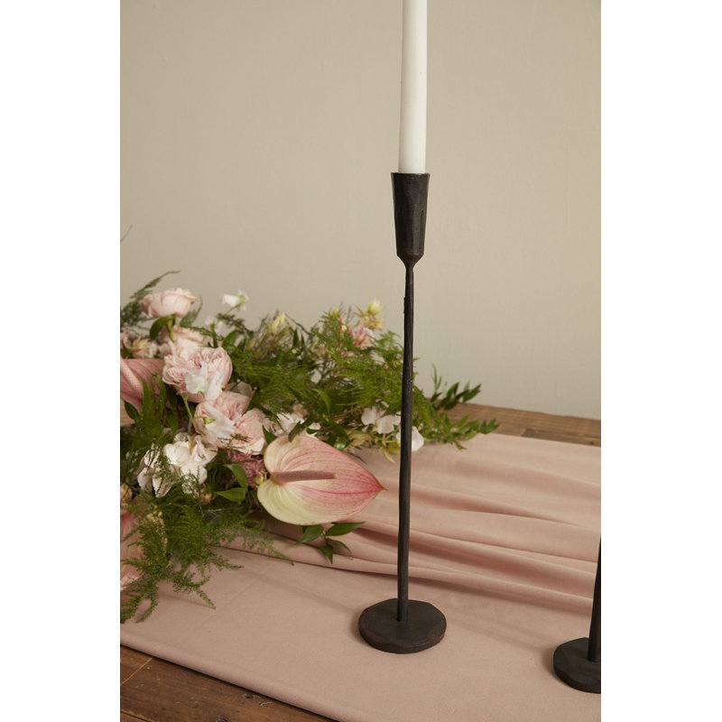 15.75" Metal Tabletop Candlestick