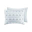 3 pièces, double / grand, pince, housse de couette, bleu, revers en microfibre douce, détails, matériau sécuritaire sur la peau, fermeture à boutons