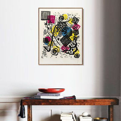Art encadré sur toile KLEINE WELTEN V (R. 168) par Wassily Kandinsky Wall Art Living Office Home Decorations