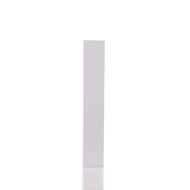 Modern White Bookshelf, 6 Shelves, 70.9 x 72.3 x 11.6 inches | 100% Melamine Coated Particle Board, Thickness: 0.7 inches | Wall-Mountable Design, Sleek & Functional Storage for Home & Office Spaces