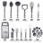 23 Pieces Essential Kitchen Utensils Set Nylon and Stainless Steel Non-Stick Cooking Gadgets-54506961