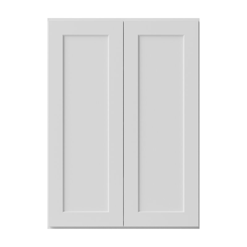 Armoire de cuisine en bois massif prête à assembler, 30", Blanc, 42"