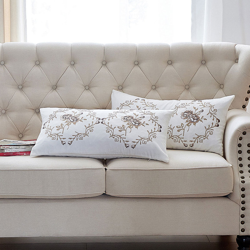 Housse de coussin Rose, Taupe