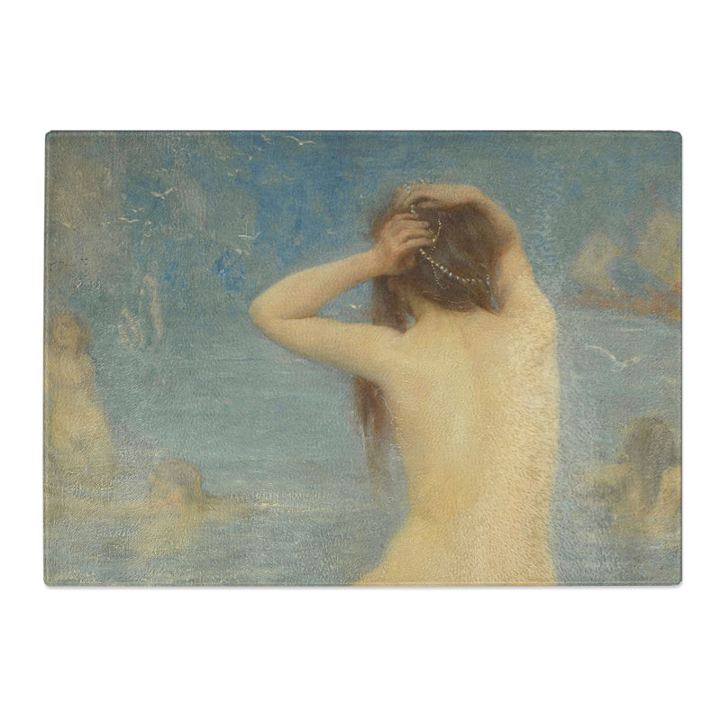 The Sirens by John Macallan Swan Chopping Board, 0.4cm H x 28.5cm W x 39cm L