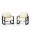 Ensemble de 2 fauteuils de patio en aluminium toutes saisons avec coussins épais et structure durable-968399776