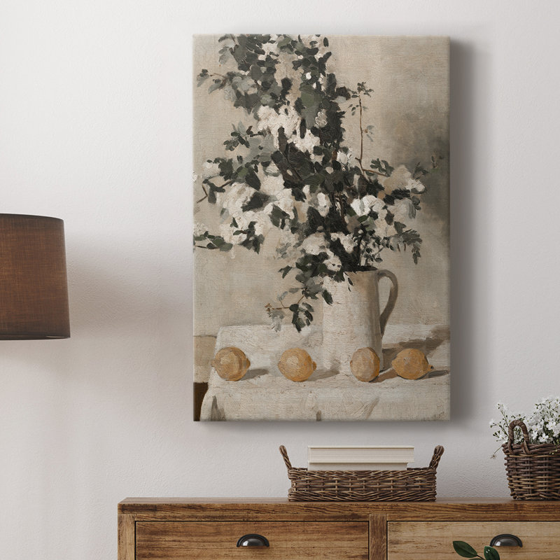 Motif floral rétro CCXLVII - galerie Cavas, H 18 po x l 12 po