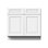Armoire de cuisine avec 2 tiroirs L 36 po x H 34,5 po x P 24 po CASAINC