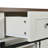 53.7" Farmhouse Kitchen Island with Power Outlet, 2 Sliding Barn Door Kitchen Storage Island with Drop Leaf, Spice Rack Rolling Kitchen Cart on Wheels, for Home, Kitchen and Dining Room-129458688-129458689